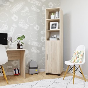 Regał z drzwiczkami dąb sonoma- Yrke.jpg