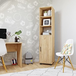 Regał z drzwiczkami dąb złoty- Yrke.jpg