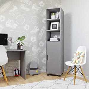 Regał z drzwiczkami grafit- Yrke-.jpg