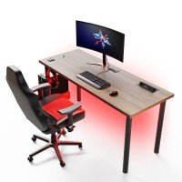 Biurko gamingowe - Orzech