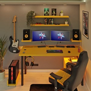 Biurko gamingowe żółte-.jpg