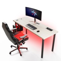 Biurko gamingowe - Dąb sonoma