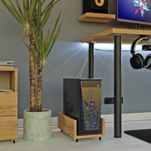 Podstawka pod komputer stacjonarny dąb złoty- .jpg