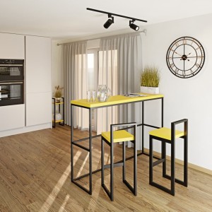 Hoker z oparciem żółty .jpg