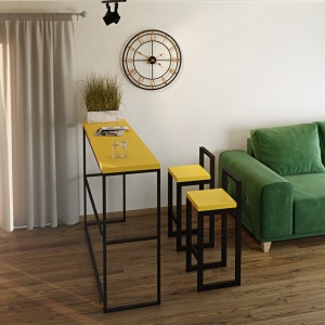 Hoker z oparciem żółty yrke.jpg