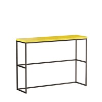 Stolik barowy loft - Żółty