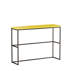 Stolik barowy loft - Żółty