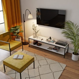 Stolik rtv loft biały rzut salon.jpg