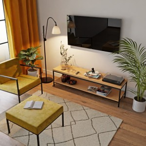 Stolik rtv loft błękit - wizualizacja salon.jpg