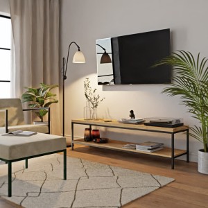 Stolik rtv loft dąb złoty - salon .jpg