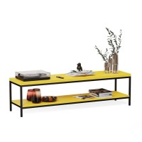 Stolik rtv loft - Żółty