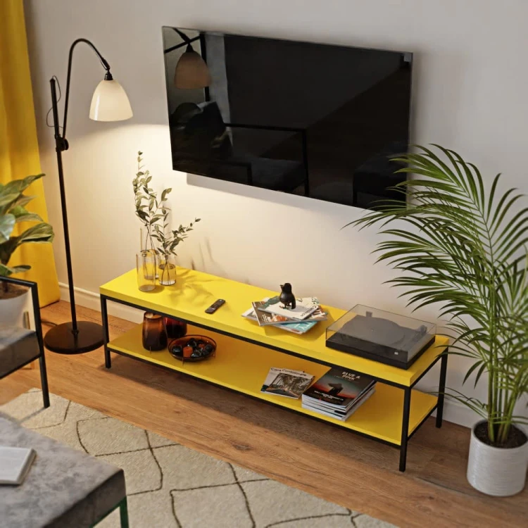 Stolik rtv loft żółty salon rzut.jpg