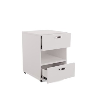 Kontenerek biały dwie szuflady- półka pośrodku-Yrke.jpg