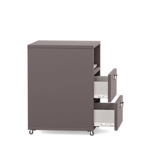 Kontenerek grafit dwie szuflady plus pólka na górze.jpg