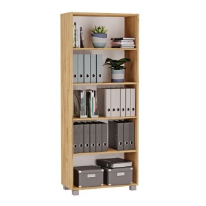 Regał podwójny biurowy dąb złoty yrke.jpg