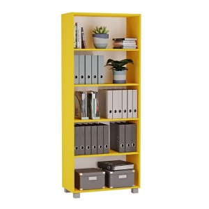 Regał podwójny żółty yrke pełny.jpg
