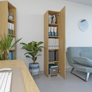 Szafa biurowa pojedyncza - dąb kamienny yrke .jpg