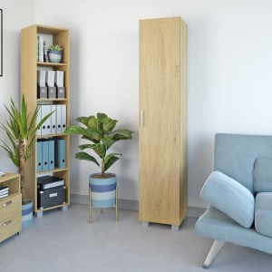 Szafa biurowa pojedyncza - dąb kamienny.jpg