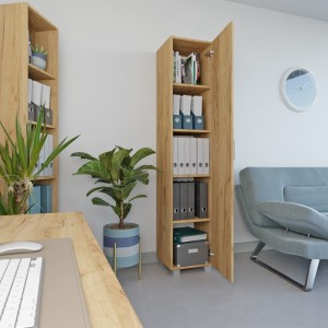 Szafa biurowa pojedyncza - dąb złoty-yrke.jpg