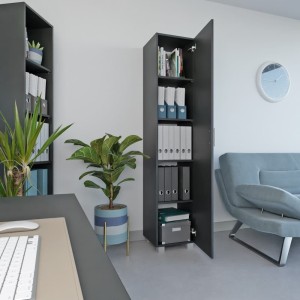 Szafa biurowa pojedyncza - czarna yrke-.jpg