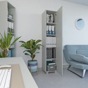 Szafa biurowa pojedyncza - szary -yrke.jpg