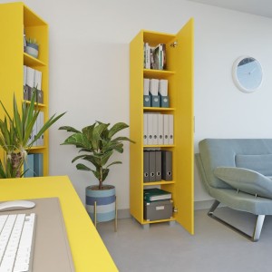 Szafa biurowa pojedyncza - żółty yrke-.jpg
