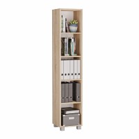 Regał biurowy na segregatory - Dąb sonoma