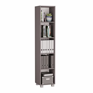 Regał biurowy na segregatory - Grafit