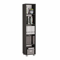 Regał biurowy na segregatory - Czarny