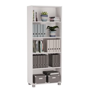 Regał biurowy podwójny - Biały