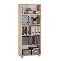 Regał biurowy podwójny - Dąb sonoma