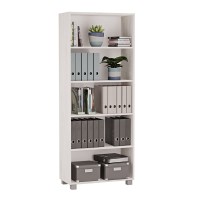 Regał biurowy podwójny - Sosna