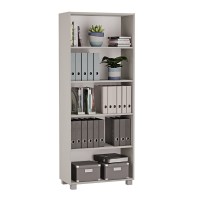 Regał biurowy podwójny - Szary