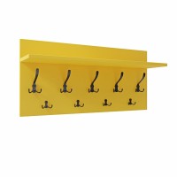 Wieszak ścienny - Żółty - Na ubrania