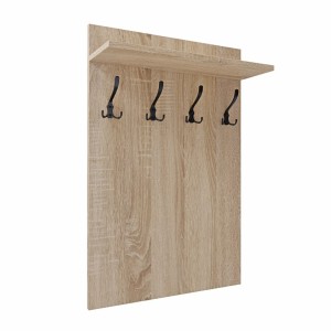 Wieszak ścienny pionowy - Dąb sonoma - Na ubrania