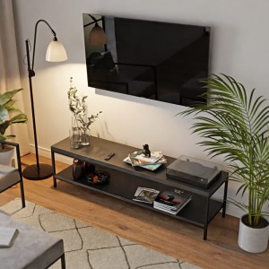 Stolik rtv loft czarny - salon rzut.jpg