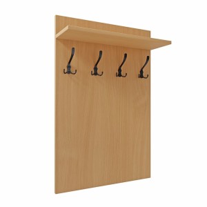 Wieszak ścienny - Czarny - Na ubrania.jpg