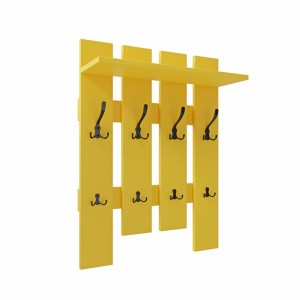 Wieszak ażurowy - Żółty - Na ubrania