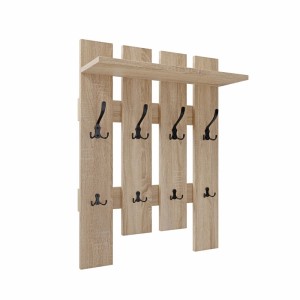 Wieszak ażurowy - Dąb sonoma - Na ubrania