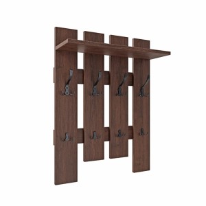 Wieszak ażurowy - Wenge - Na ubrania