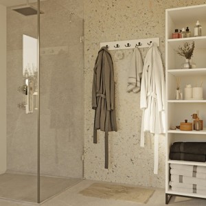 Wieszak łazienkowy - biały-.jpg