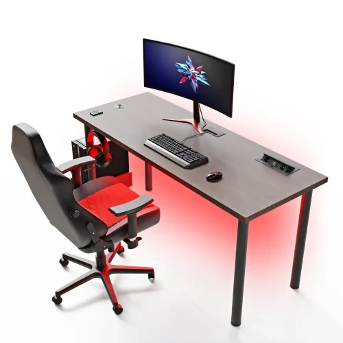 Biurko gamingowe - wenge yrke.webp