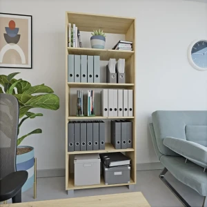 Regał podwójny biurowy - dąb artisan-yrke-.webp