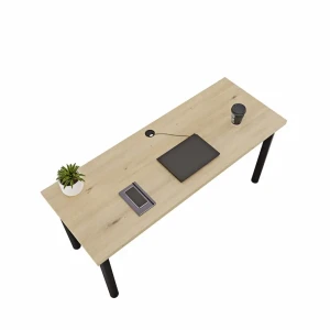 Biurko komputerowe -dąb artisan-iron-yrke.webp