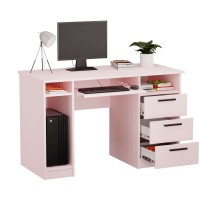 Biurko szkolne Jan - Różowe