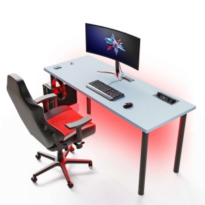 Biurko gamingowe - Niebieskie