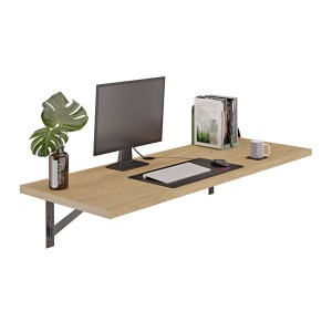 Biurko lewitujące - Dąb kamienny