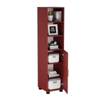 Regał z drzwiami Kuba - Czerwony