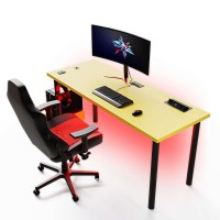 Biurko gamingowe - Żółte