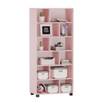 Regał z półkami Marek - Różowy
